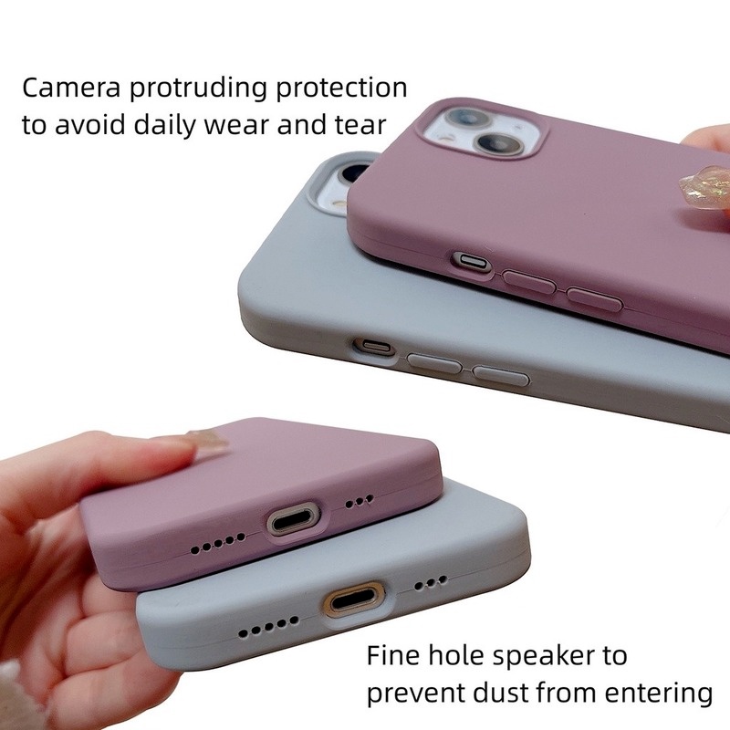 Ốp Lưng Silicone ChốNg SốC Có Logo Cho iPhone 13 12 14 Pro MAX 49