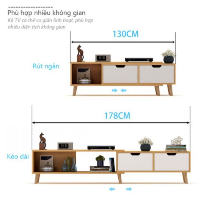 Tủ kệ Tivi đơn giản hiện đại đồ nội thất cỡ nhỏ phòng khách