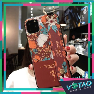 [ FREESHIP TỪ 50K TOÀN QUỐC ] Ốp lưng Iphone hoa romantic đỏ + đai