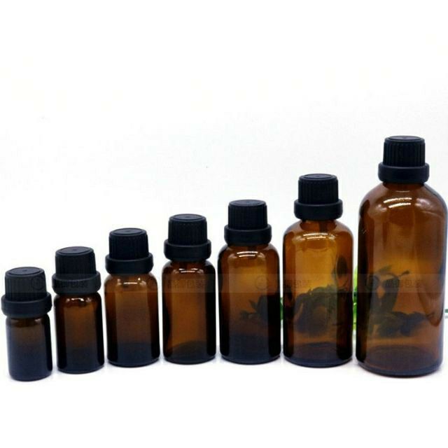 Lọ Đựng Tinh Dầu Nhỏ Giọt Nắp Đen Đầu To 5ml/10ml - Chai Chiết Mỹ Phẩm - Chiết Tinh Dầu - Chiết Serum