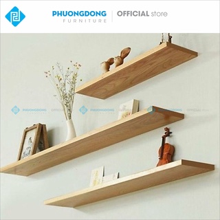 KỆ GỖ TREO TƯỜNG ( COMBO 3 thanh ngang 50 X 13 CM )