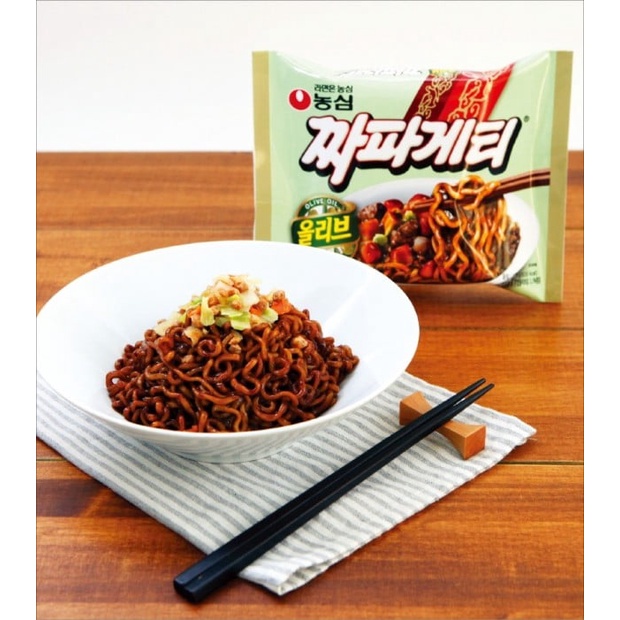 Combo bịch 5 gói Mì Tương Đen Chapagetti Nongshim Original (140g/ gói ) 짜파게티