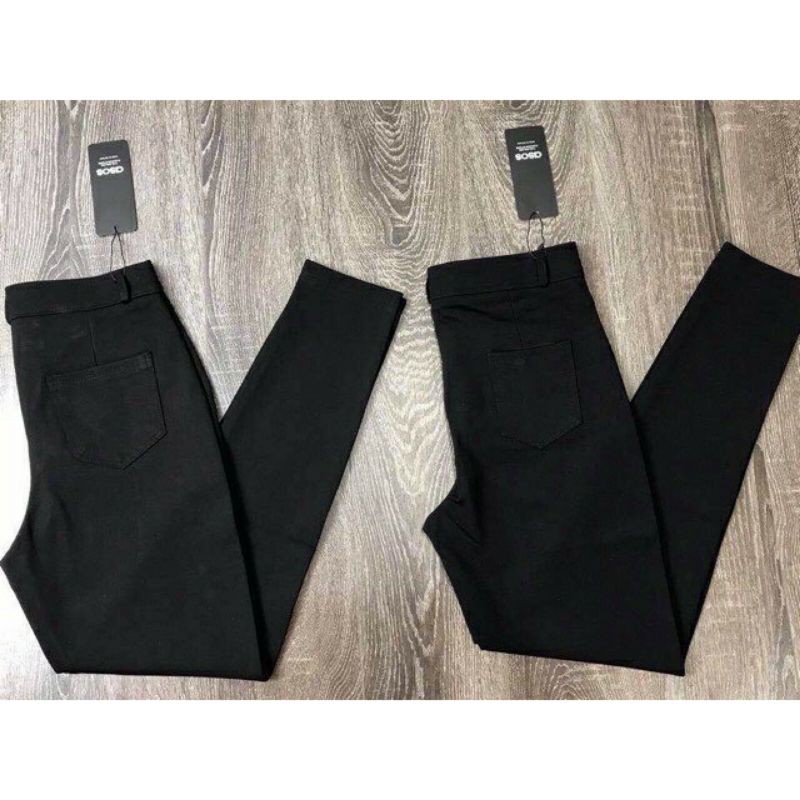 Quần legging công sở bigsize có khóa cạp cúc chất umi min, mát