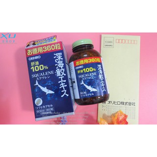 Dầu gan cá mập biển sâu của Orihiro 360 viên (Hạn sử dụng 2023).