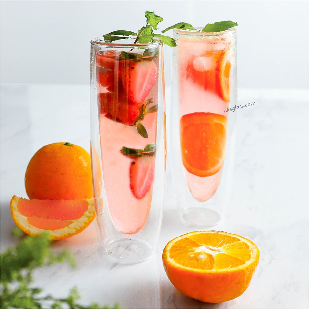 Ly thủy tinh 2 lớp ISO.175 size 150ml chịu nhiệt