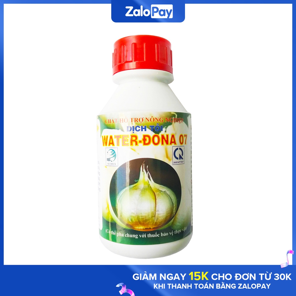 Chế phẩmTrừ sâu sinh học dịch tỏi sả Dona 500ml - rất an toàn cho người sử dụng và vật nuô