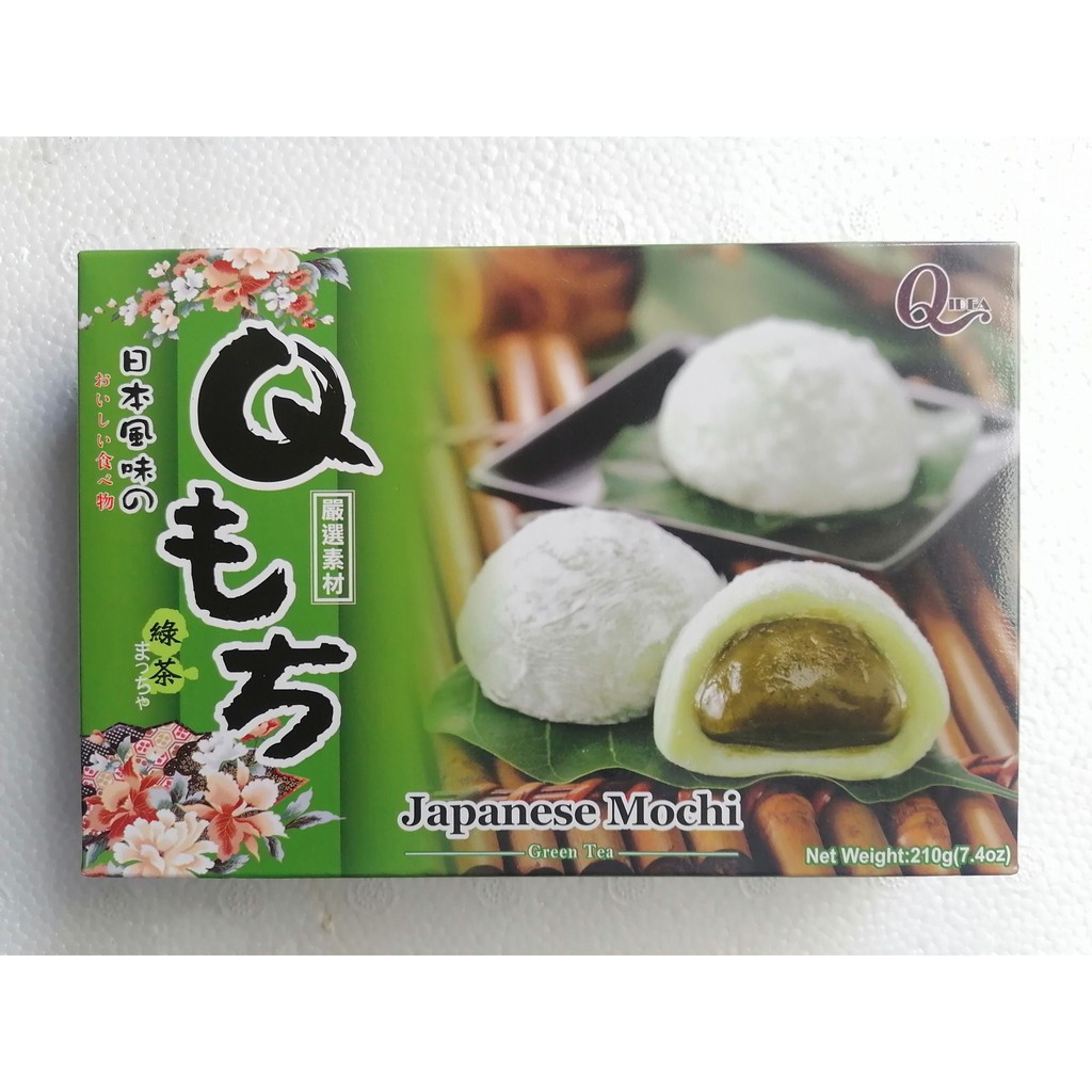 [210g – Trà Xanh] Bánh gạo nếp kiểu Nhật Qidea [Taiwan] ROYAL FAMILY Japanese Mochi Green Tea (hdg-hk)
