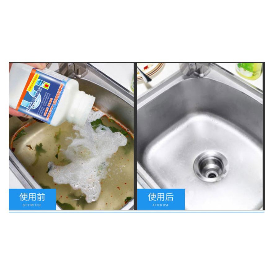 Bột Thông Tắc Cống, Đường Ống, Bồn Cầu, Bồn Rửa Mặt Xử Lý Triệt Để Cặn Bã, Chất Thải Hữu Cơ