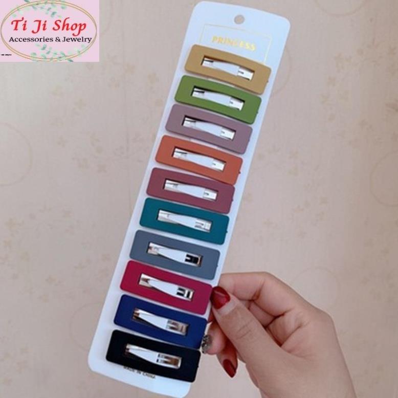 Kẹp Tóc Mái, Kẹp Tóc Trơn Màu Sắc Ngọt Ngào Hàn Quốc Xinh  Cho Nữ