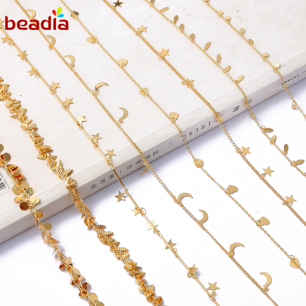BEADIA Vòng cổ Mặt Hình Học Mạ Vàng 18K Phong Cách Mới