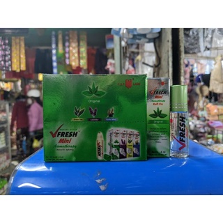 1 lố Dầu lăn Vfresh bạc hà chai 4ml - chuẩn hàng Thái