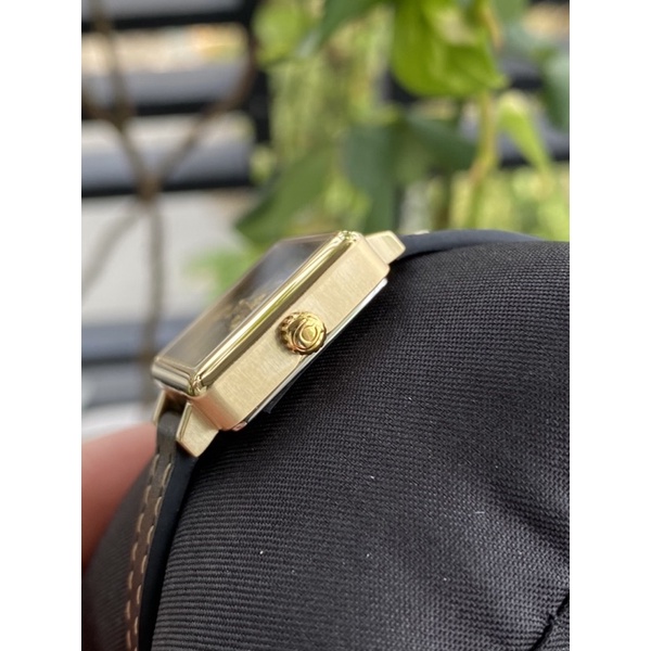 Đồng hồ nữ coach dây da , mặt số hình hoa mai xinh xắn , size 22mm