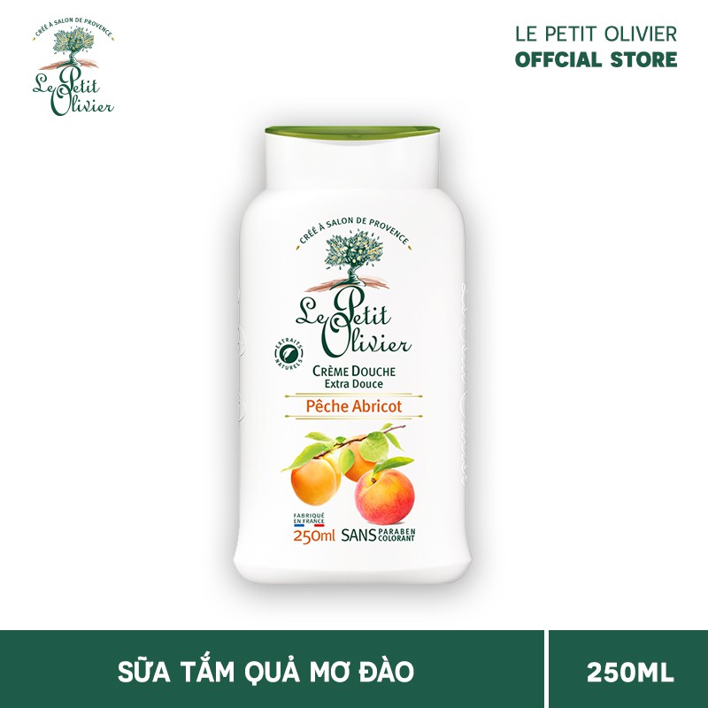 Sữa Tắm Chiết Xuất Quả Mơ Đào Le Petit Olivier 250ML