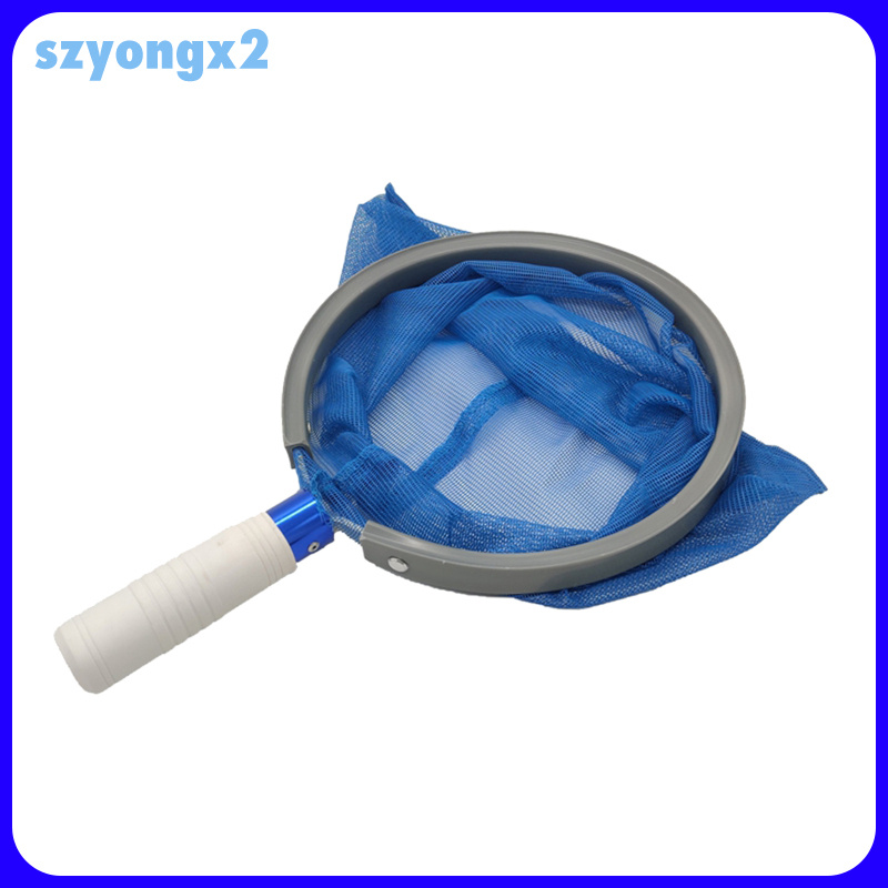 [Szyongx2] Heavy Duty Pool Skimmer Net Spa Leaf Rake Cleaning Tool Black Fine Mesh Bag