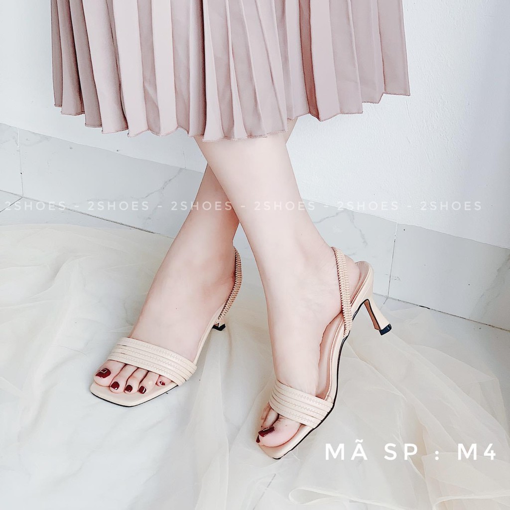 Guốc nữ cao gót nhọn 5p Thun Sau Cực Xinh Ảnh thật tại shop