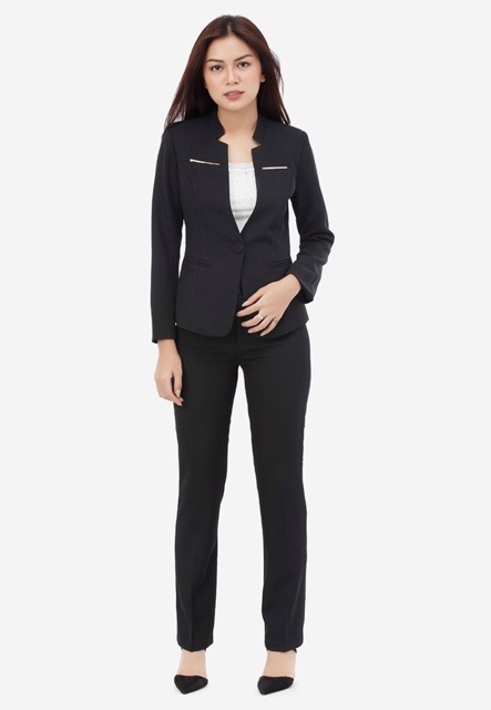 Bộ vest nữ công sở Pizee ACC65 1 nút cao cấp | BigBuy360 - bigbuy360.vn