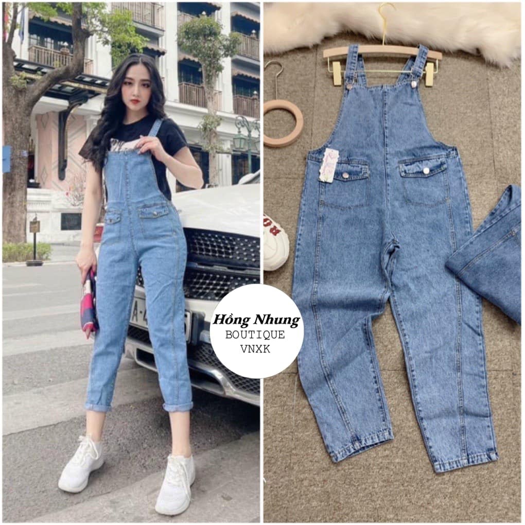 Yếm bò baggy trơn (Thời trang thiết kê size S,M,L,XL)