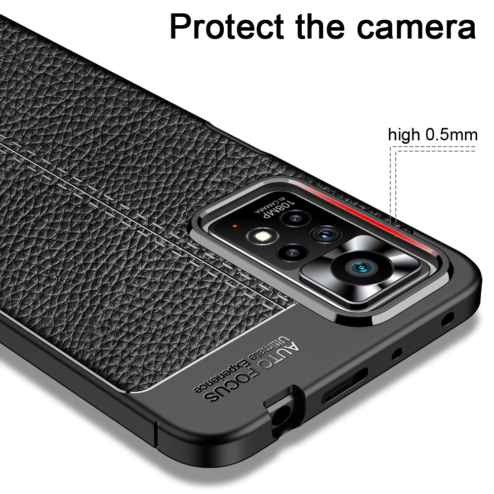 Ốp Điện Thoại Silicon Phối Da Chống Sốc Cho POCO X4 Pro 5G M4 Pro X4 5G Remi Note 11 Pro 5G 11S Global 11T