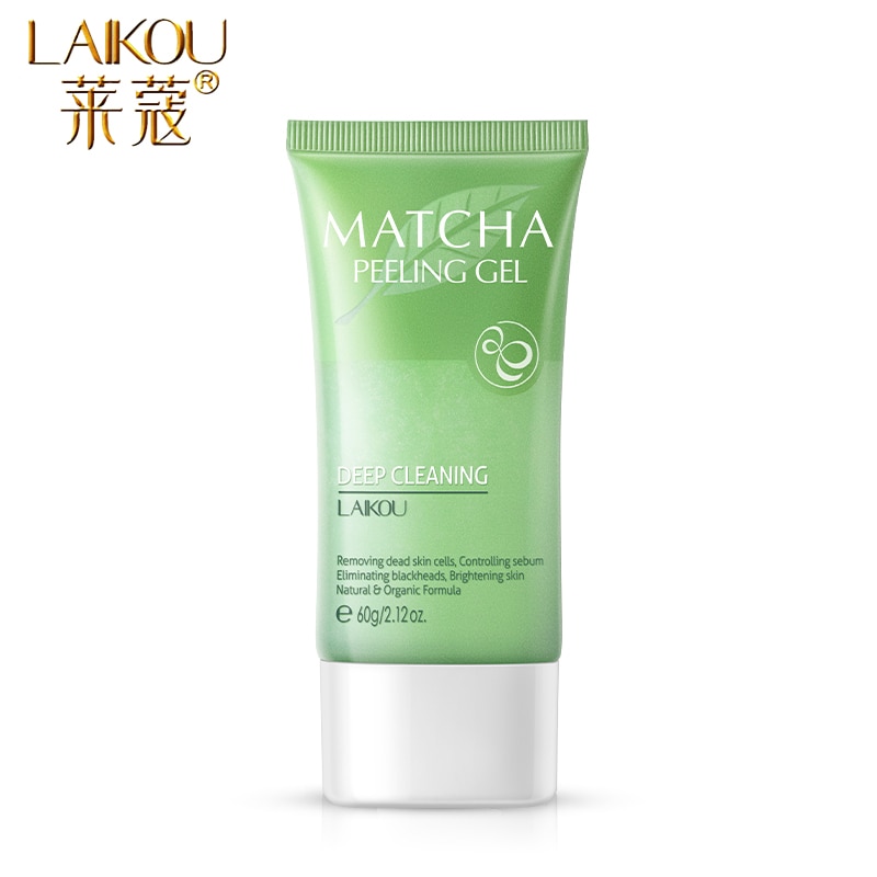 LAIKOU Matcha Exfoliating Peeling Gel Facial Scrub Moisturizing Whitening Nourishing  Repair  Scrubs Face Cream Skin Care