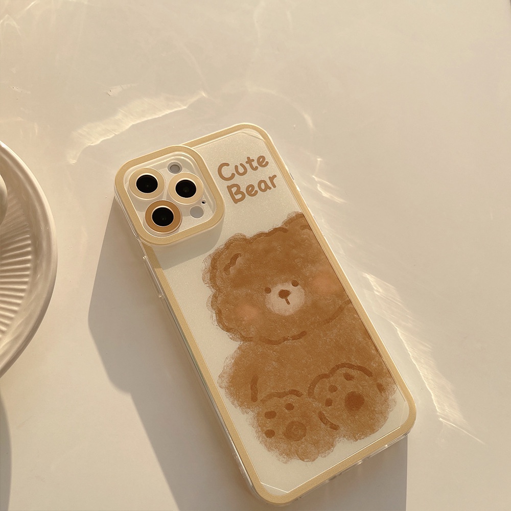 Ốp điện thoại tpu hình gấu cho Iphone 11 Pro Max X Xr Xs Max 7 8 Plus Se 2020 12 pro max 12 mini 13 pro max 13 mini