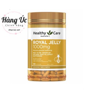 Sữa Ong Chúa Healthy Care 365 viên🍀Freeship🍀 Sữa Ong Chúa Royal Jelly 1000mg