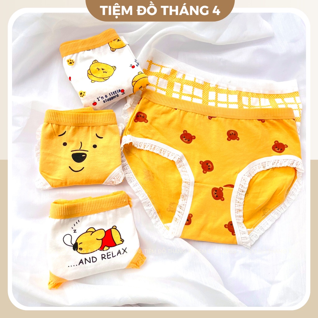 Quần Lót Nữ Siêu Cute Chất Vải Cotton Thông Thoáng Mềm Mịn TIỆM ĐỒ THÁNG 4