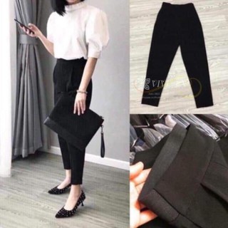 [Hàng VNXK] Quần Baggy Nữ Cạp cao, chun sau lưng, Quần Âu Công Sở, Chất liệu Vitex Cao Cấp, Mặc Bao Chuẩn Dáng,Hàng VNXK