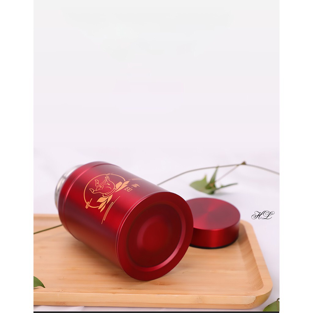 Hộp đựng trà inox 304, Lọ đựng chè siêu bền chống bám van tay, Lọ đựng chè 2 lạng
