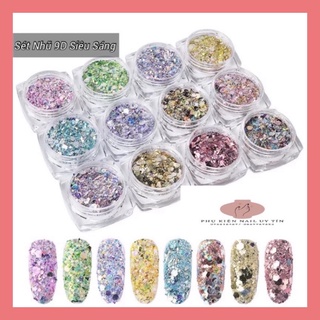 Nhũ siêu sáng 9d,nhũ rắc,nhũ ẩn,nhũ nail