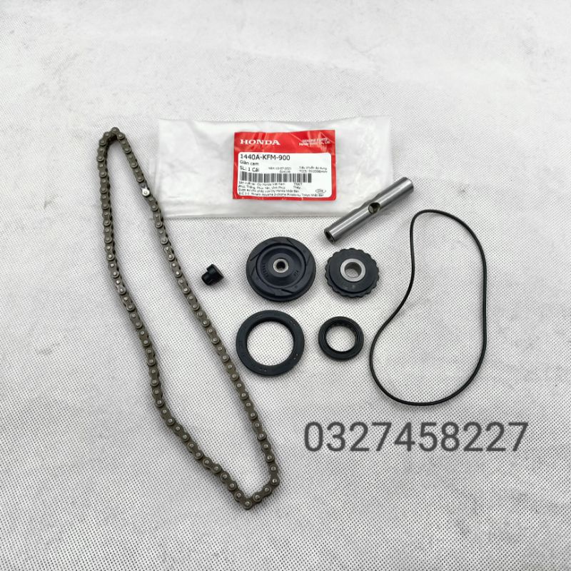Full bộ sên cam, bánh đỡ xe SUPER DREAM, WAVE ALPHA, RS, RSX...Zin