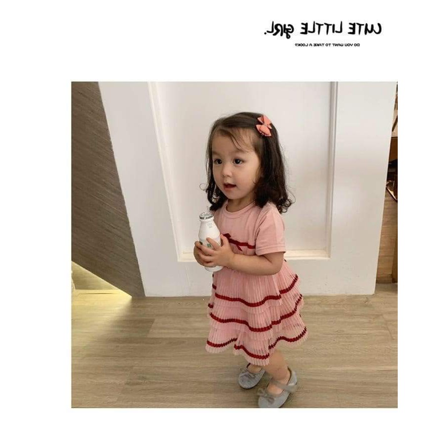 Váy cho bé BabyGao cotton xếp tầng cực xinh cho Bé Gái