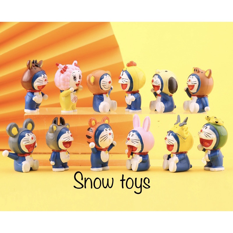 Mô hình Doraemon Doremon - Mẫu 12 con giáp Doraemon Doremon - 12 con giáp - Cao 5cm