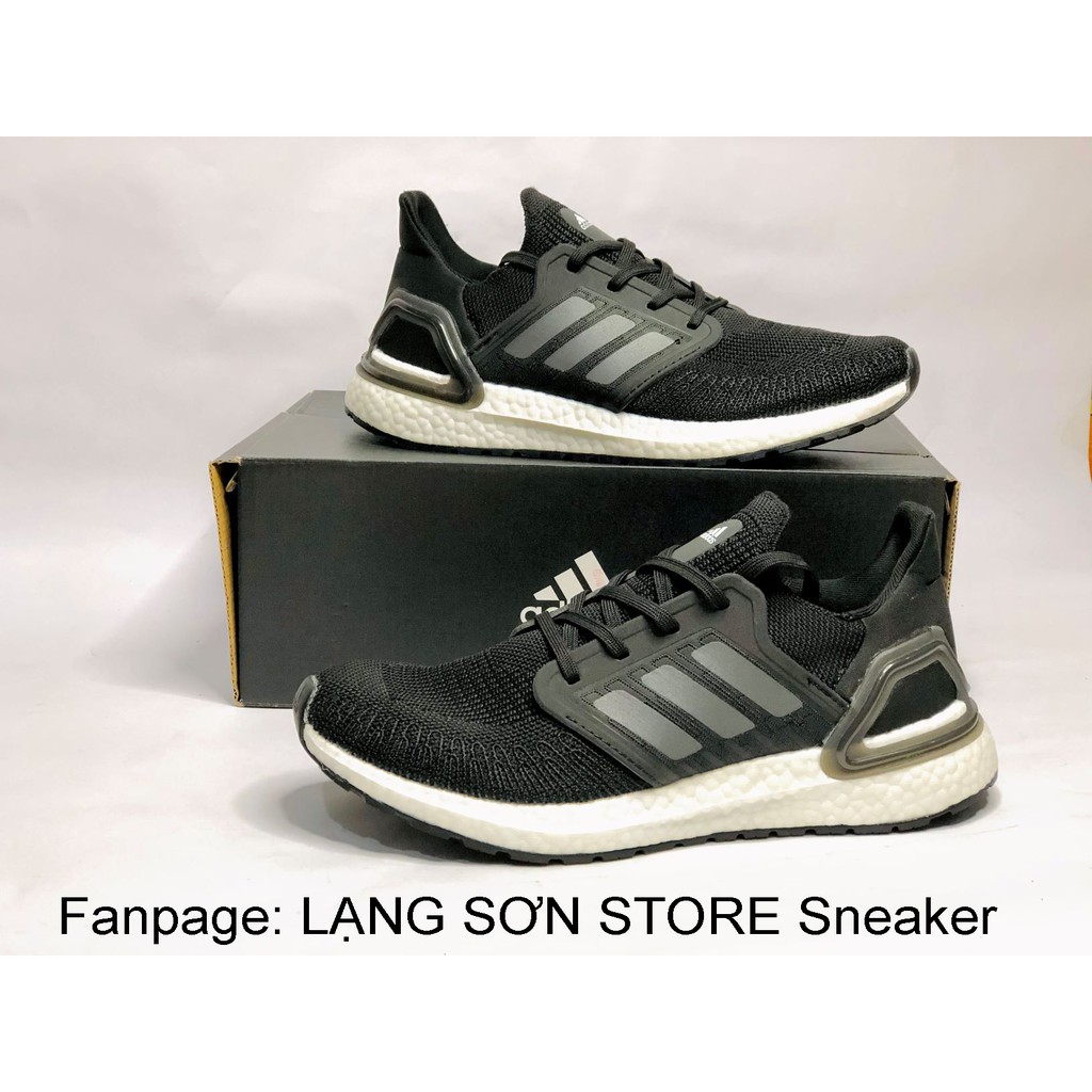 ⚡HÀNG HOT⚡Giày chạy bộ Adidas Ultra Boost 20 Core Black[Full Box-Hàng Chính Hãng-Thông thoáng-Đế boost đàn hồi tốt]