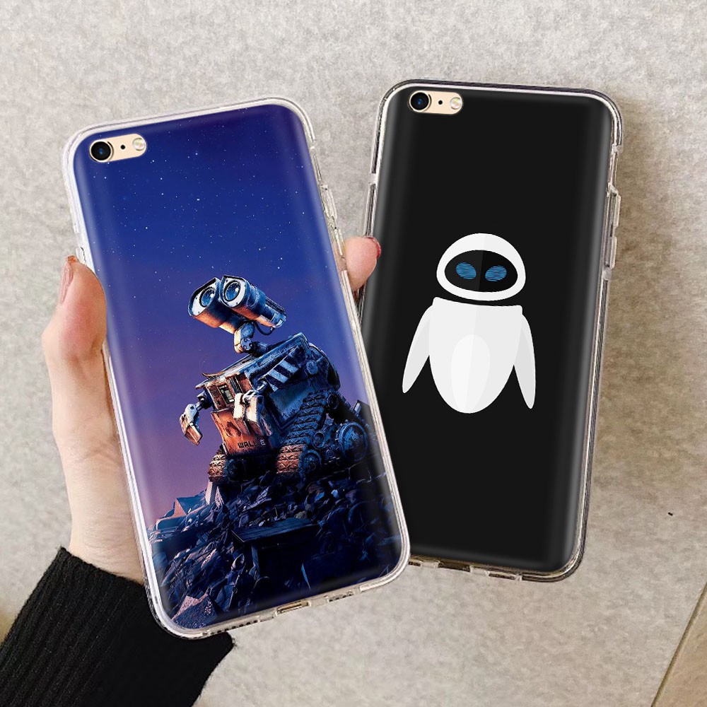 Ốp điện thoại mềm trong suốt in hình WALL-E 295GT cho iPhone 12 Mini 11 Pro XS Max X XR