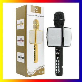 Mic karaoke bluetooth YS91 kèm loa,chất âm cực đỉnh,có hỗ trợ ghi âm thẻ nhớ,hàng xịn xò