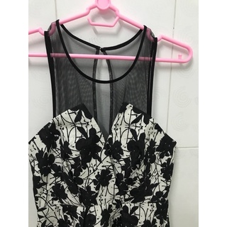 Đầm váy xoè BCBG gểnation phối lưới