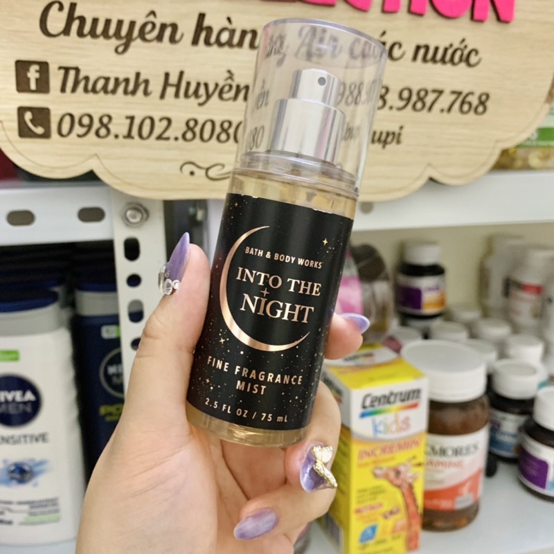 (Size Mini) Body Mist Xịt thơm toàn thân Bath And Body Works khử mùi, lưu hương toàn thân, mịn da.