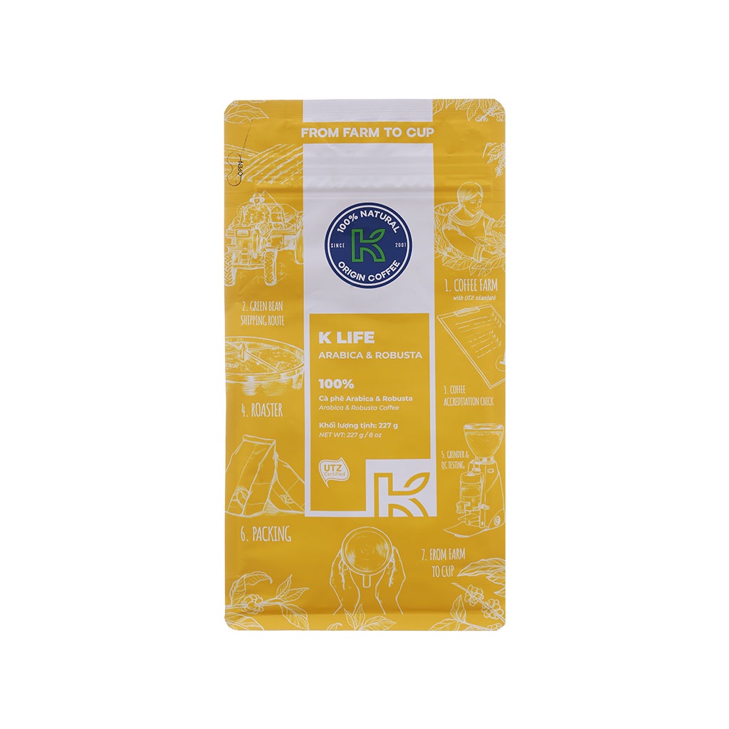 Cà phê rang xay K Coffee Life 227g