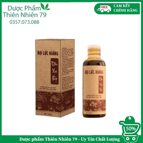 Dầu Xoa Bóp Đại Lực Hoàng 120ml Giảm nhanh nhức mỏi cơ, đau nhức khi thời tiết thay đổi