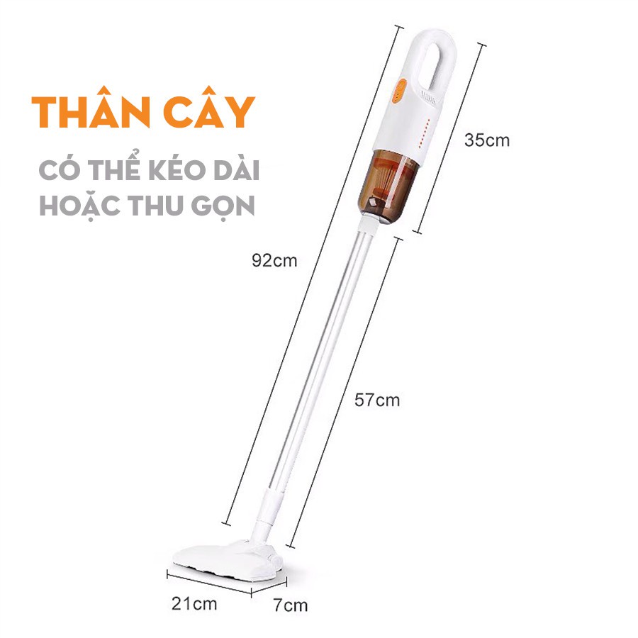 [BH CHÍNH HÃNG] MÁY HÚT BỤI KHÔNG DÂY VACUUM A-031 - Hút sạch rác trên mọi bề mặt, tiết kiệm sức lực cho người dùng | BigBuy360 - bigbuy360.vn