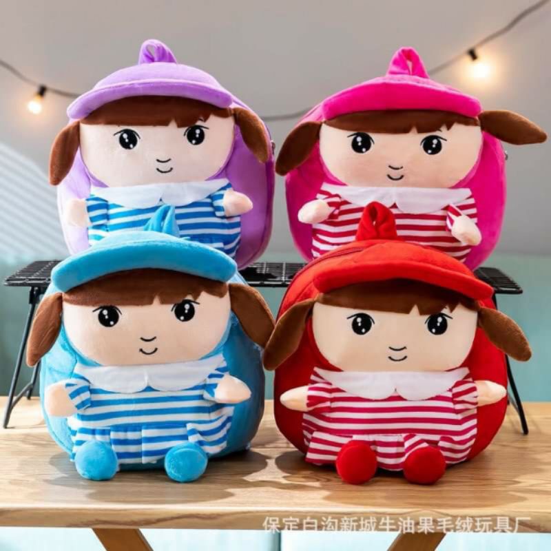 Balo 3d thú bông mini ,balo chất nhung mịn cho bé gái dễ thương đi học mẫu giáo _balo cho bé