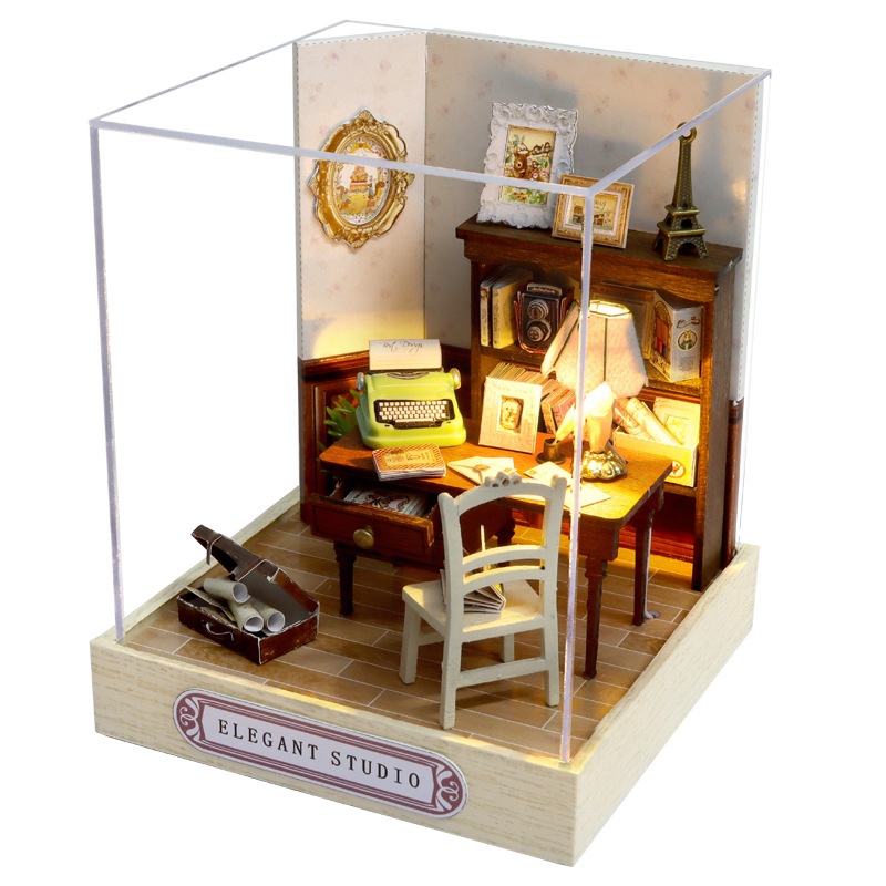 Mô hình Nhà Búp Bê DIY Doll House- GÓC SÁNG TẠO (Elegant Studio)-QT031