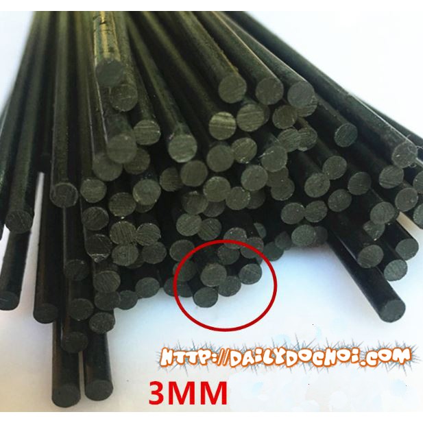 Xuongpin Thanh carbon lõi rỗng 3mm 4mm 5mm 6mm 7mm 8mm 10mm và lõi đặc 3mm chế tạo diều hoặc đồ chơi mô hìnH