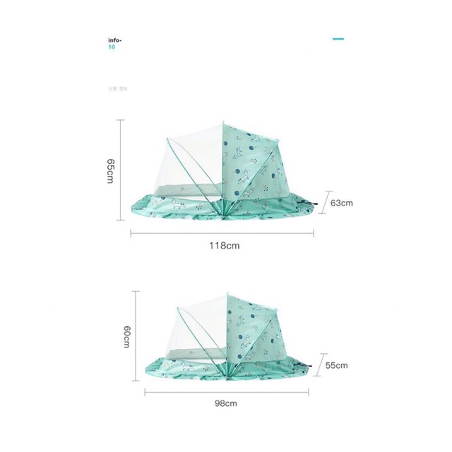Màn chụp gấp gọn cho bé chống muỗi hiệu quả - Mùng chụp xếp sơ sinh, trẻ em Kiều Phi