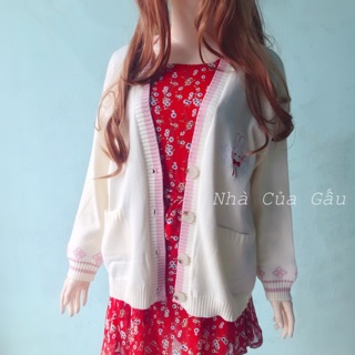 Khoác Cardigan len mịn đẹp Hàn Quốc ( Ảnh thật)
