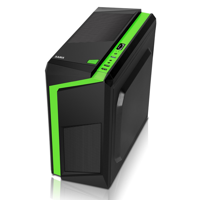Case máy tính SAMA E-Sport F2 Black - Green