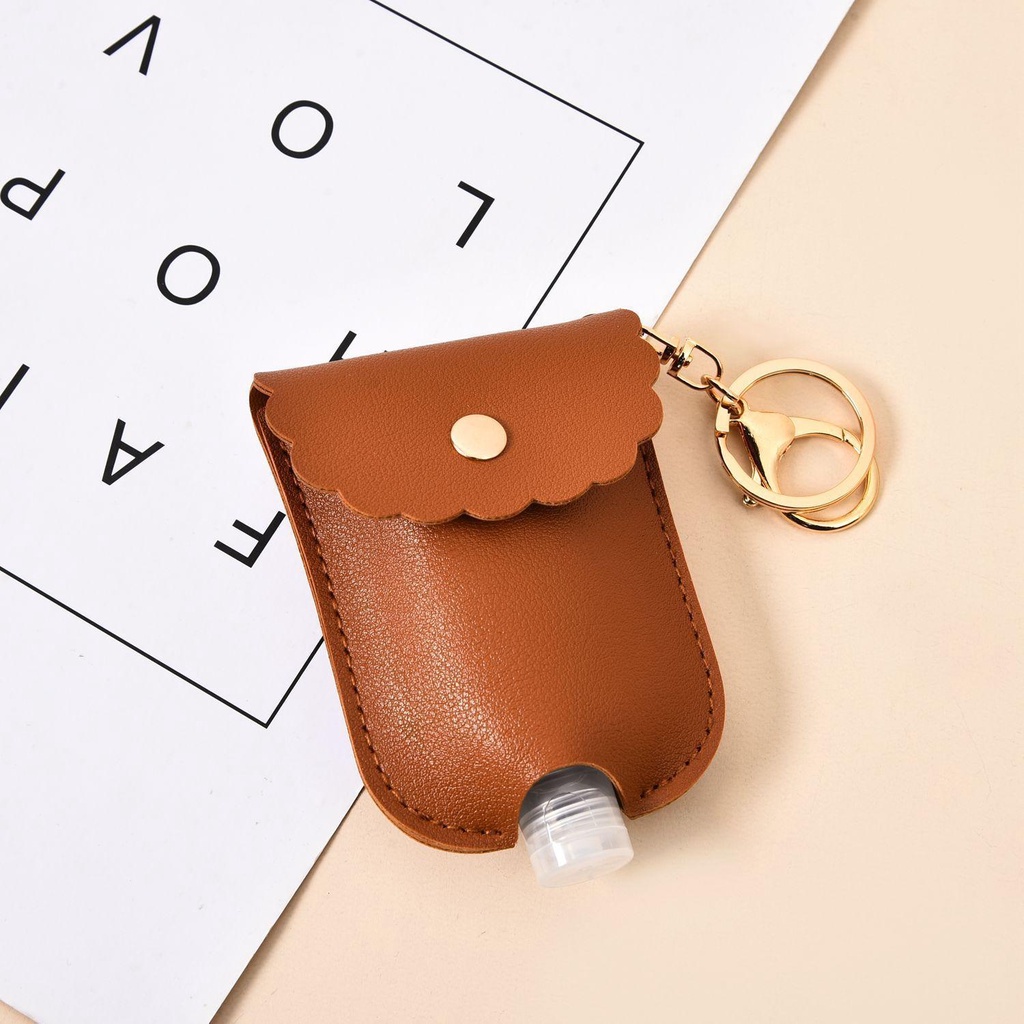 Chai Đựng Nước Rửa Tay Dạng Bóp Bằng Da PU Chống Rò Rỉ Có Thể Tái Sử Dụng 1 Lần