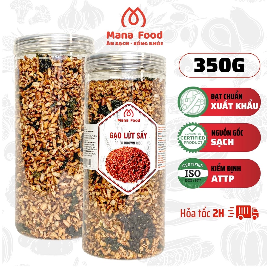Gạo Lức Sấy Rong Biển Mana Food 350G