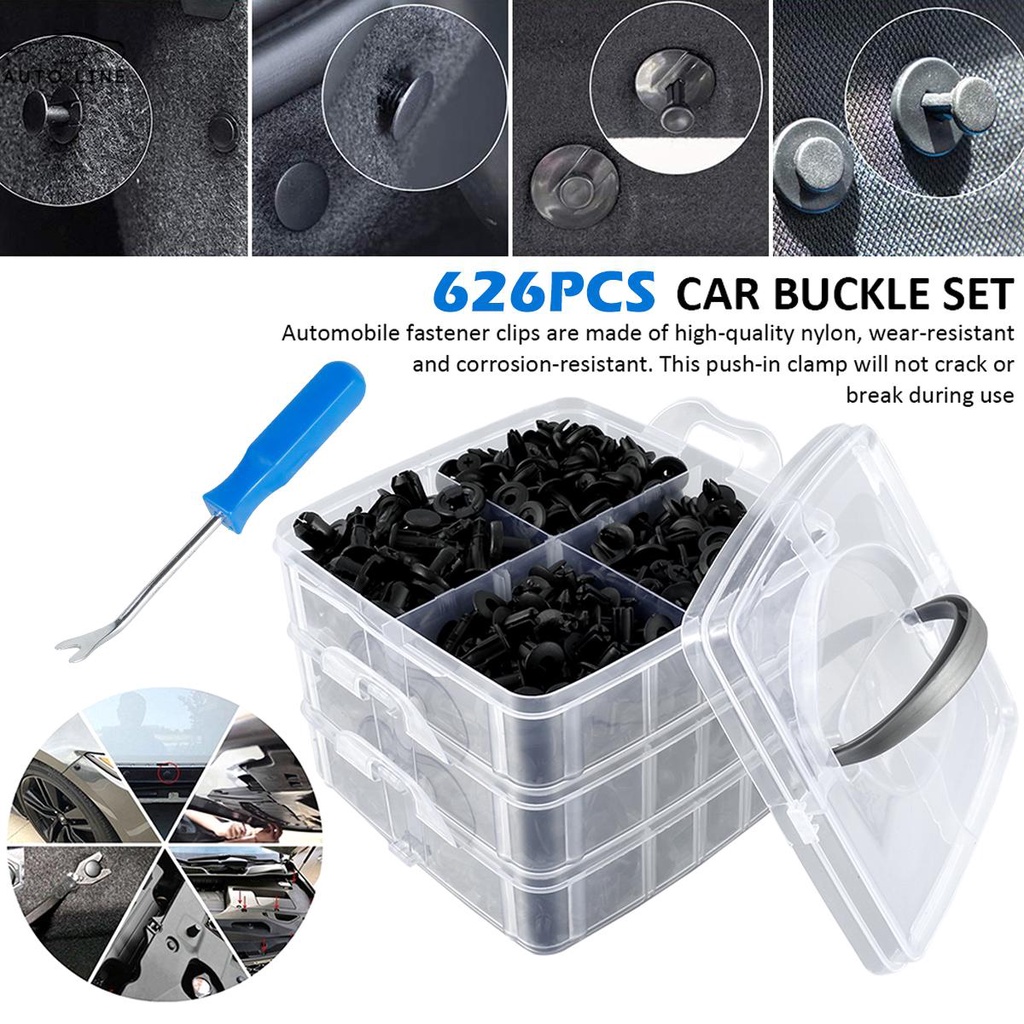 Bộ 625 Đinh Tán Bằng Nhựa Cho Xe Hơi SHOPCYC2084