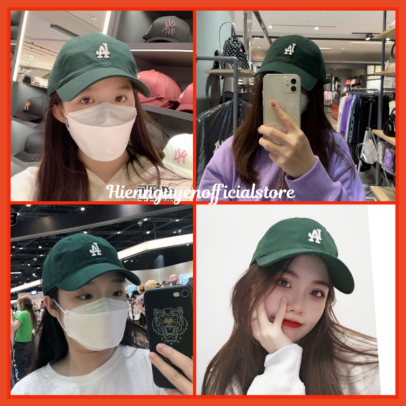 Mũ Lưỡi Trai LA Màu Xanh [FREESHIP]Chất vải bố Unisex, hottrend phong cách Hàn Quốc